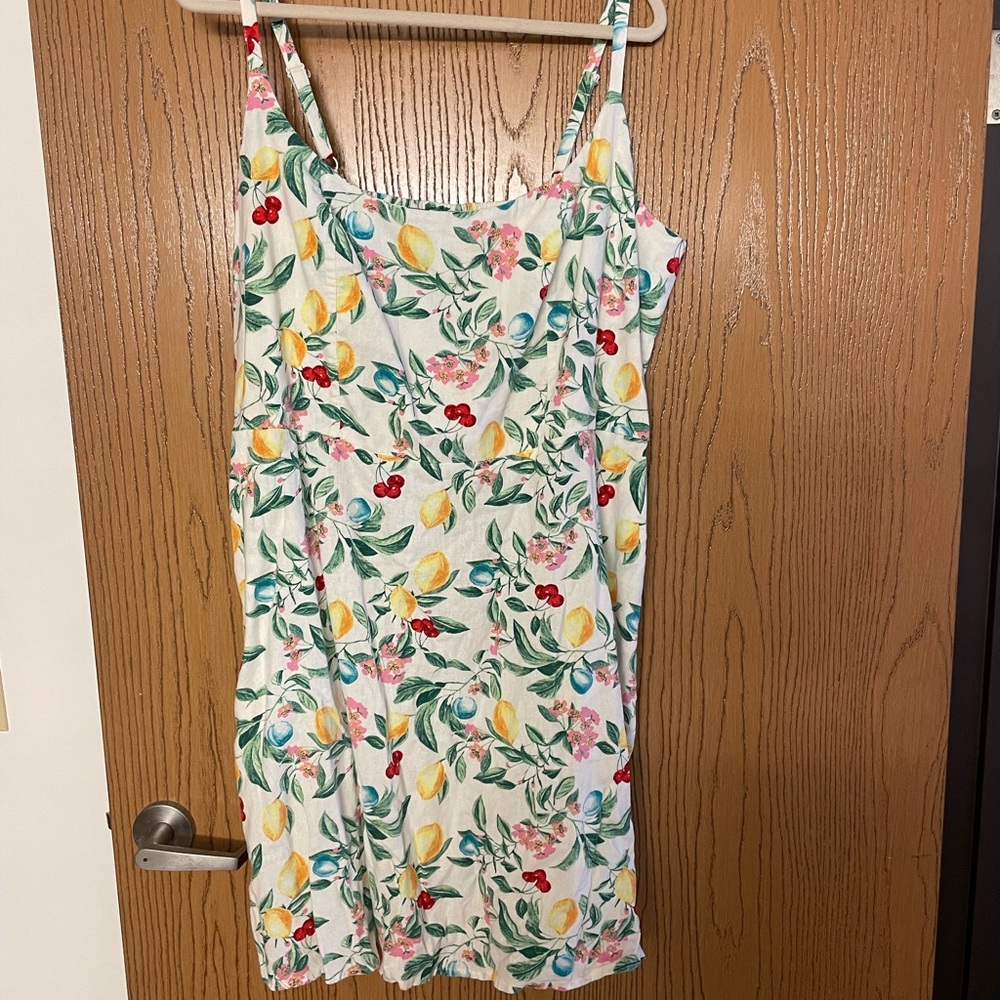 Old Navy White Floral Mini Dress XXL Tall
